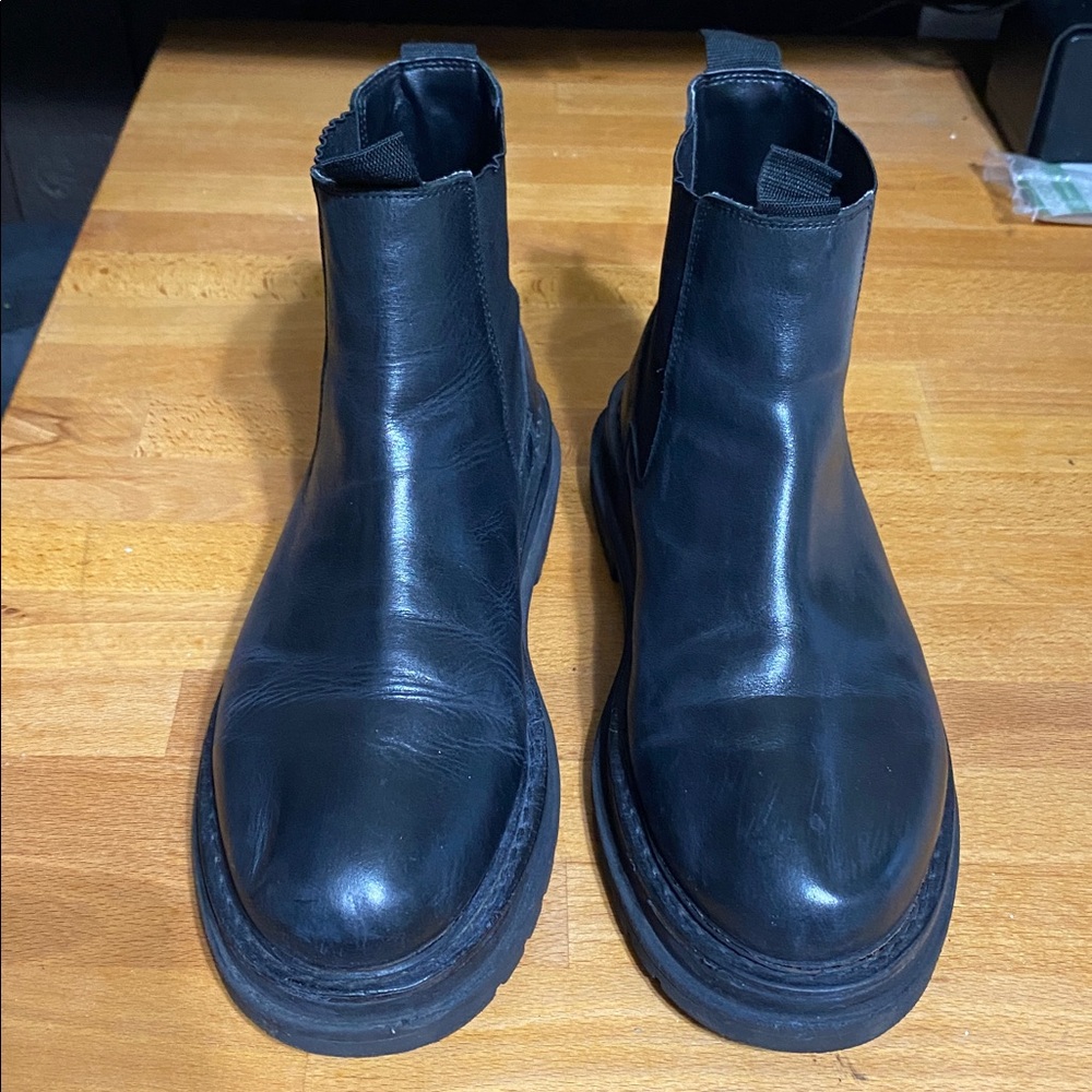 ASOS Black Combat & Moto Boots UK 8-Women’s US 10